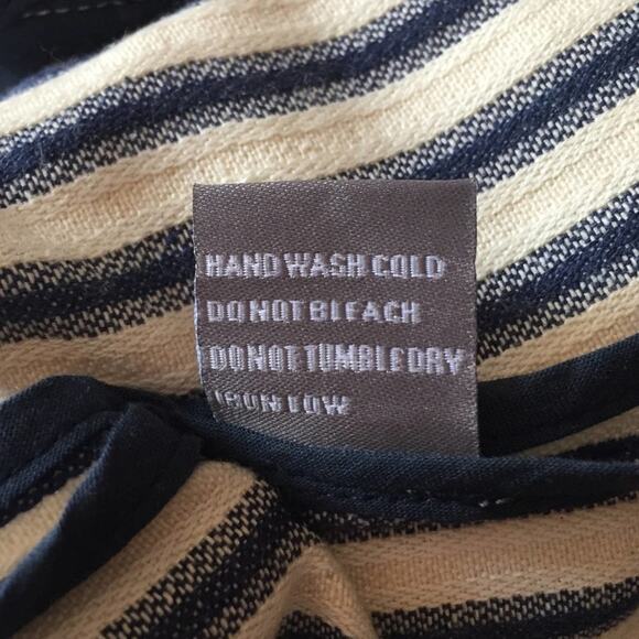 Tinley Road Barcode Stripe Cotton Blazer size M Blue & White - Picture 7 of 8